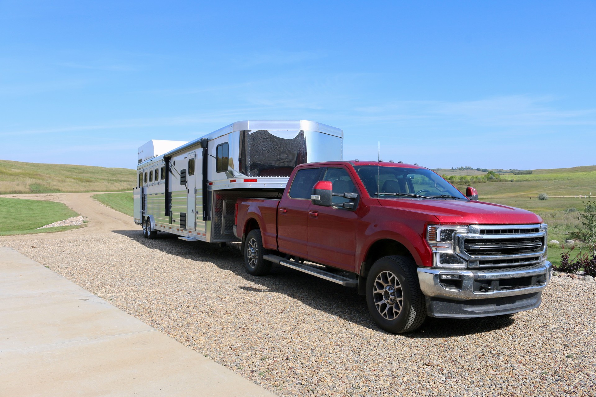 Living Quarters Horse Trailer and Pickup